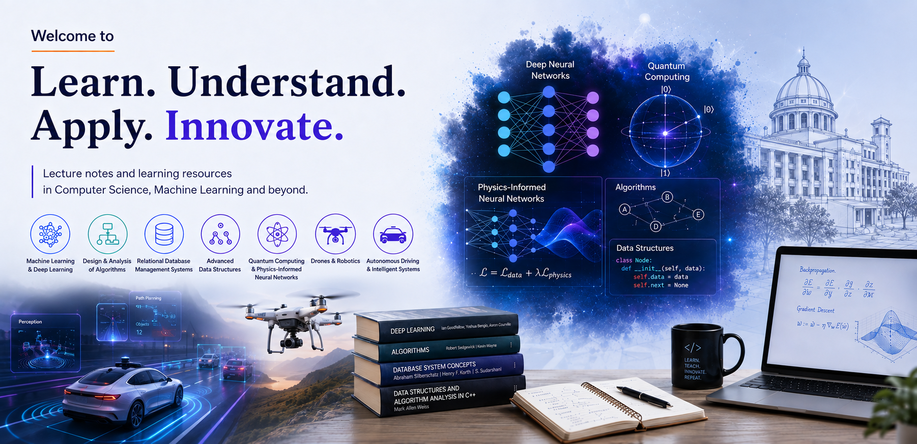 Dr. Manu Shrivastava — Learn. Understand. Apply. Innovate. Lecture notes and learning resources in Computer Science, Machine Learning and beyond.